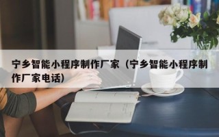淄博宁乡智能小程序制作厂家（宁乡智能小程序制作厂家电话）
